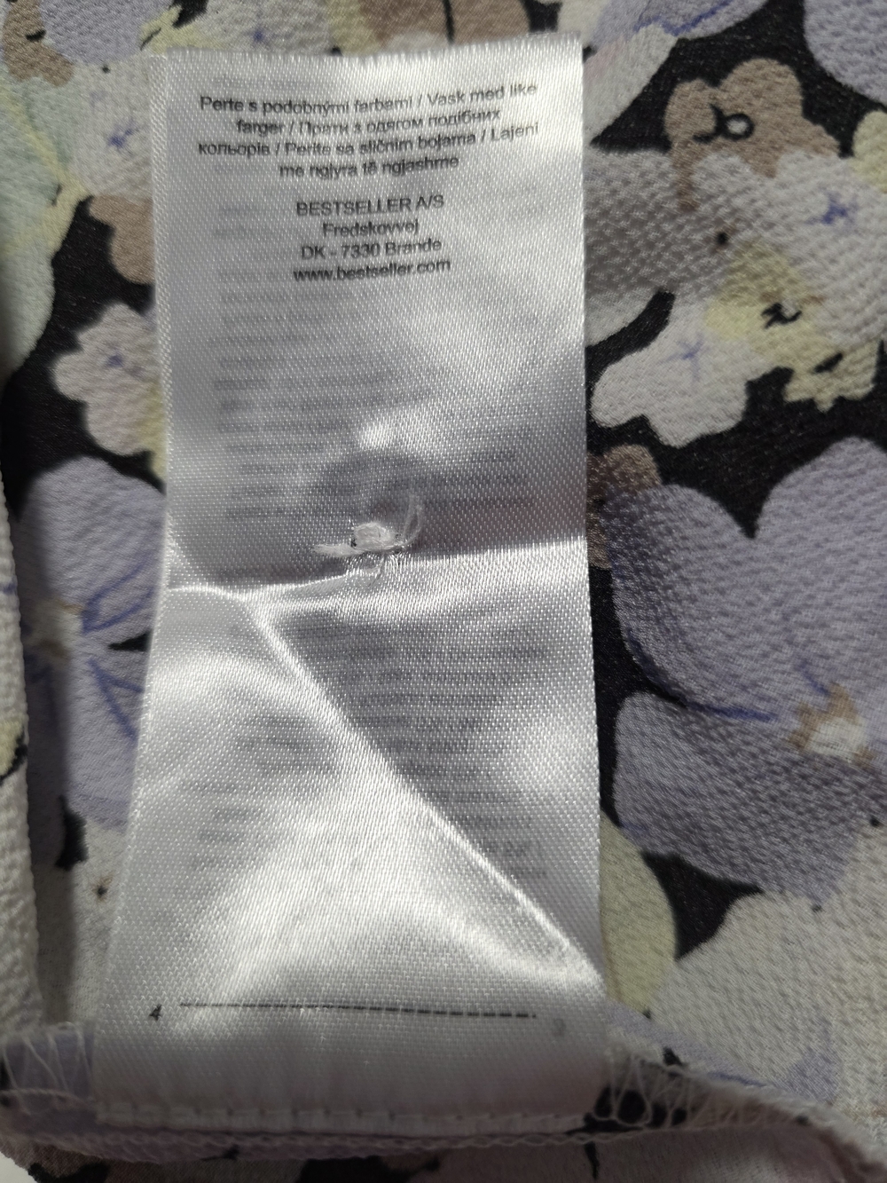 Only Floral Maxi Skirt in Black with Pastel Lilac & Cream Flowers - Picture 13 of 13